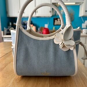 Kate Spade Stash Denim Floral Small Carryall Bag
